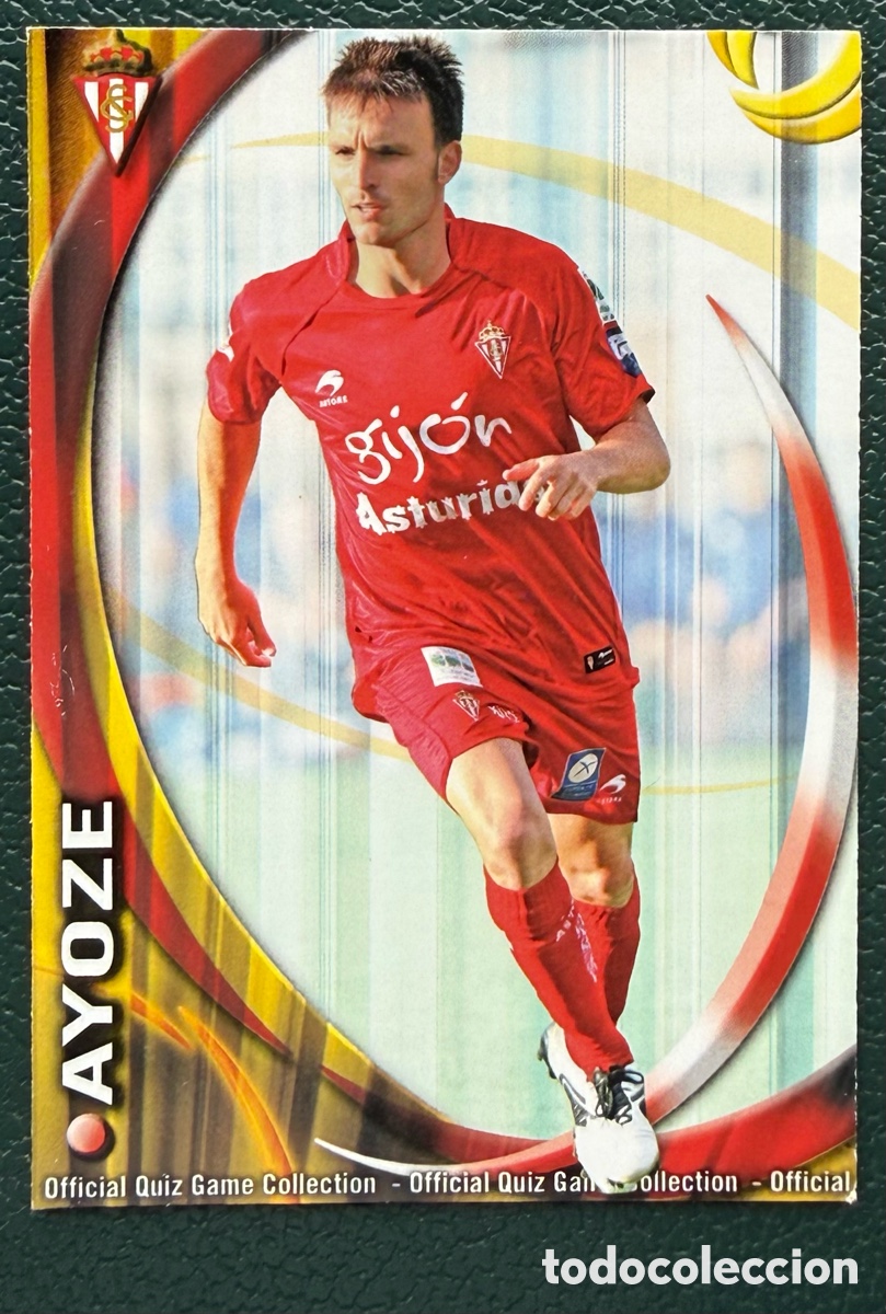 Cromos de F&uacute;tbol: 652 AYOZE SPORTING DE GIJON FICHAS ALBUM MUNDICROMO 2010 2011 10 11