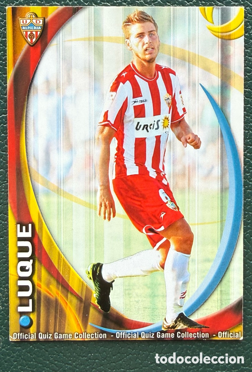 Cromos de F&uacute;tbol: 662 LUQUE UD ALMERIA FICHAS ALBUM MUNDICROMO 2010 2011 10 11
