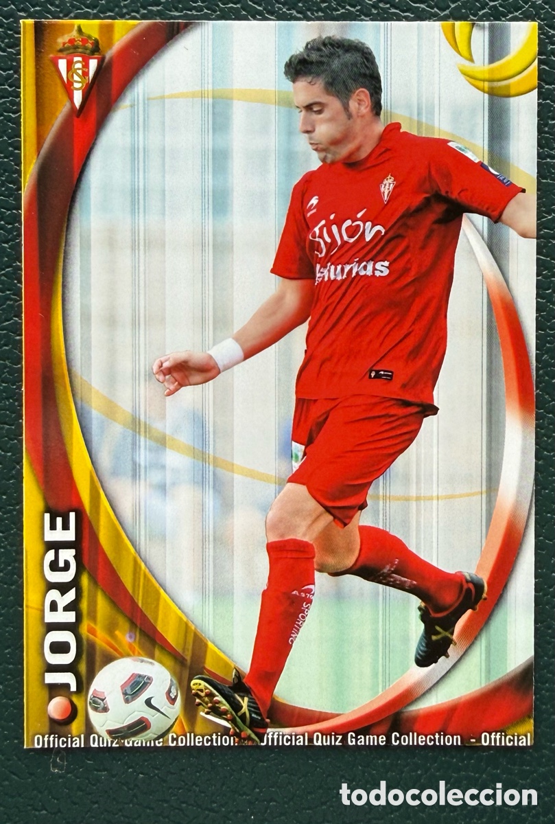 Cromos de F&uacute;tbol: 663 JORGE SPORTING DE GIJON FICHAS ALBUM MUNDICROMO 2010 2011 10 11