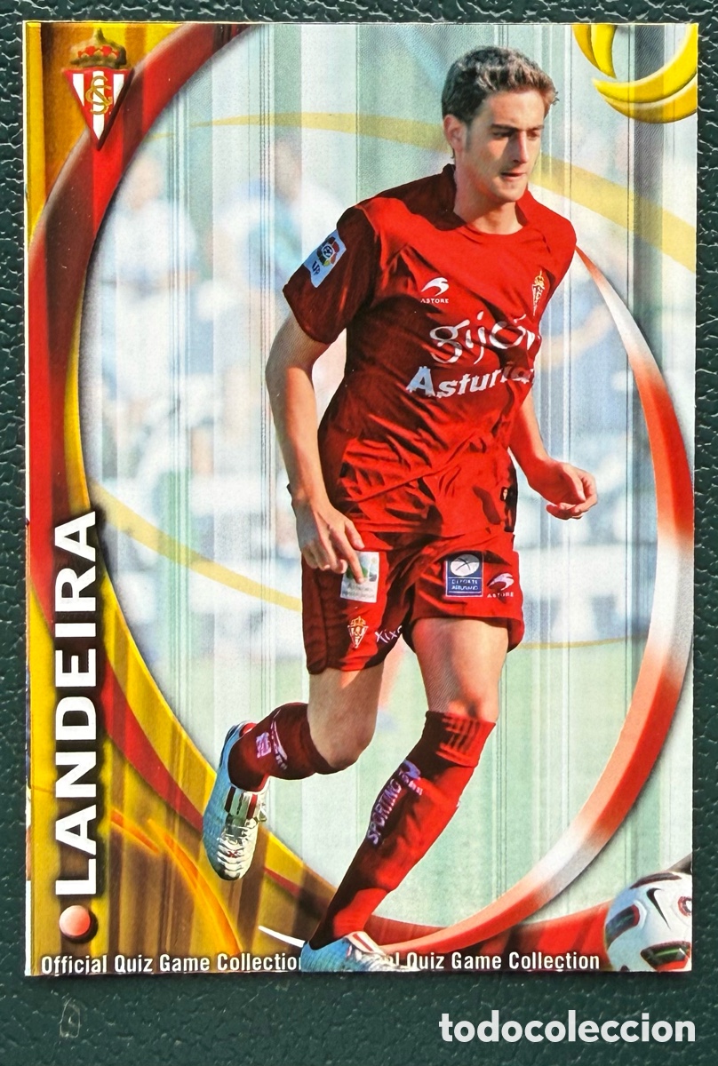 Cromos de F&uacute;tbol: 664 LANDEIRA SPORTING DE GIJON FICHAS ALBUM MUNDICROMO 2010 2011 10 11