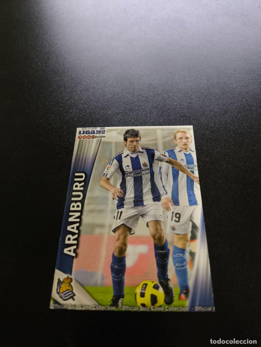 Cromos de F&uacute;tbol: 394 ARAMBURU REAL SOCIEDAD MUNDICROMO LIGA 2011 2012 11 12 NO PANINI ESTE MEGACRACKS