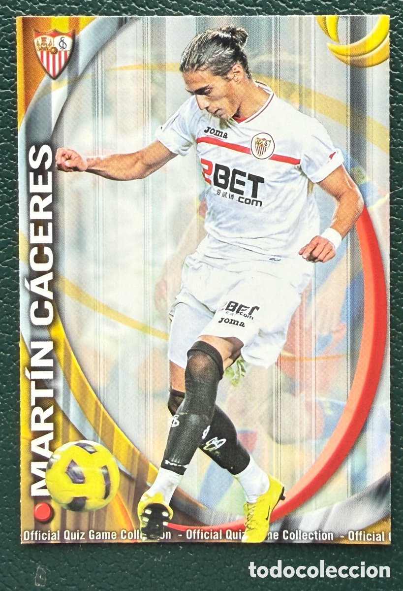 Figurine di Calcio: 679 MARTIN CACERES SEVILLA FC FICHAS ALBUM MUNDICROMO 2010 2011 10 11