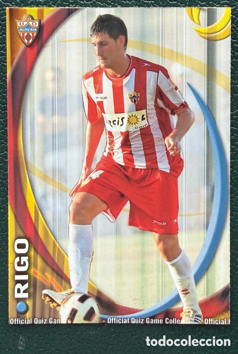 Cromos de F&uacute;tbol: 695 RIGO UD ALMERIA FICHAS ALBUM MUNDICROMO 2010 2011 10 11