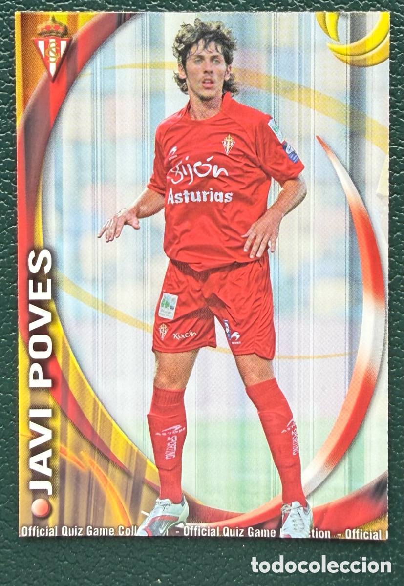 Figurine di Calcio: 697 JAVI POVES SPORTING DE GIJON FICHAS ALBUM MUNDICROMO 2010 2011 10 11