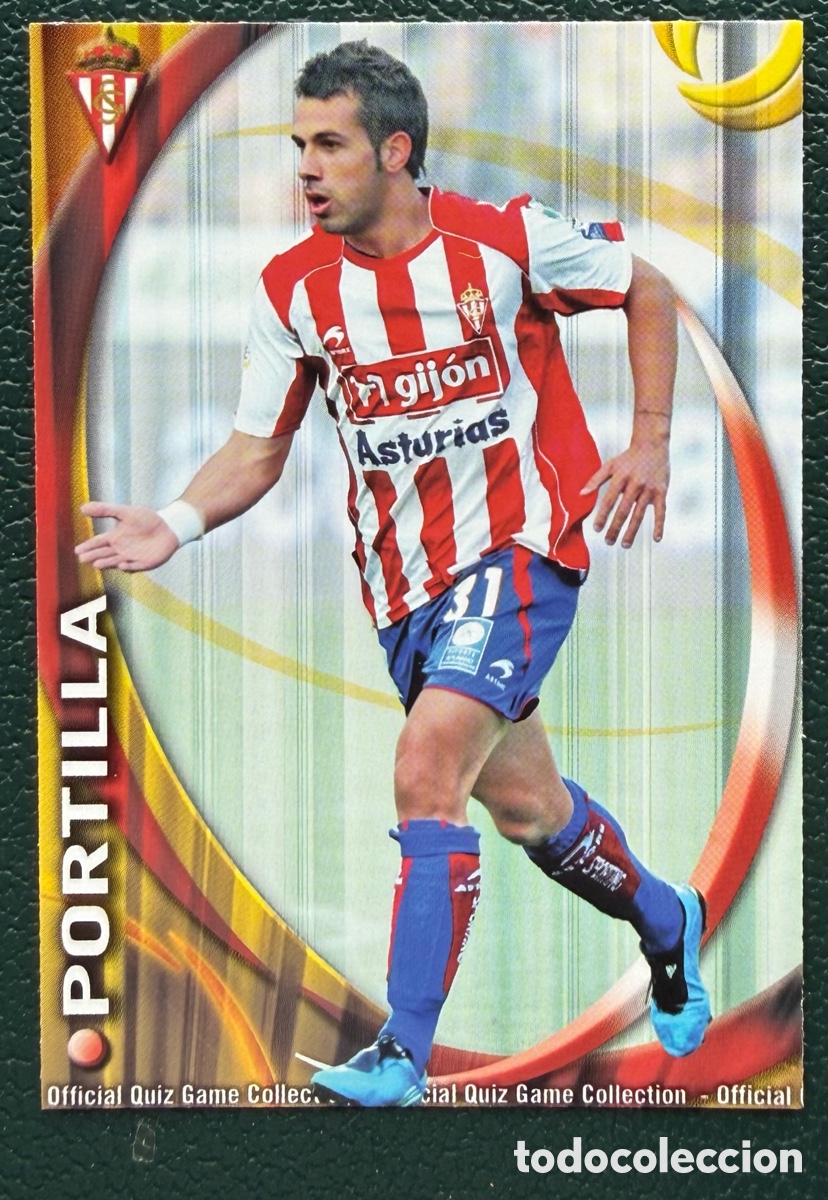 Cromos de F&uacute;tbol: 698 PORTILLA SPORTING DE GIJON FICHAS ALBUM MUNDICROMO 2010 2011 10 11