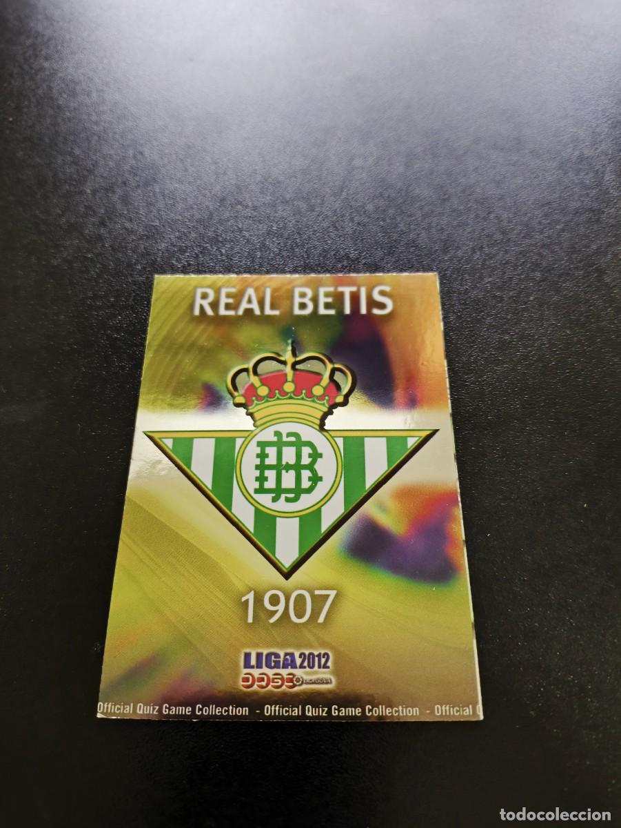 Cromos de F&uacute;tbol: 460 ESCUDO BRILLO LISO REAL BETIS MUNDICROMO LIGA 2011 2012 11 12 NO PANINI ESTE MEGACRACKS