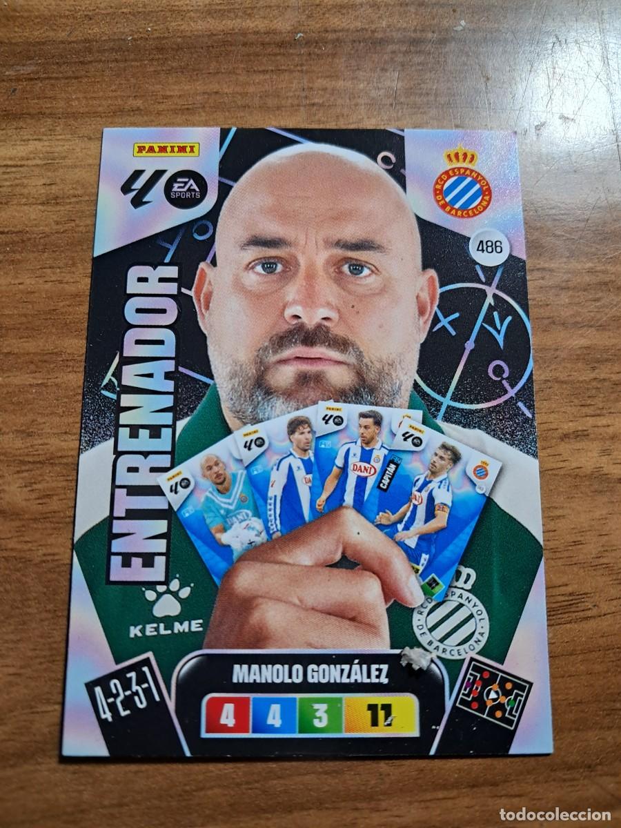 Cromos de F&uacute;tbol: CROMO COLECCIONES ESTE TEMPORADA 25/26: ENTRENADOR MANOLO GONZALEZ (ESPANYOL), N&deg; 486