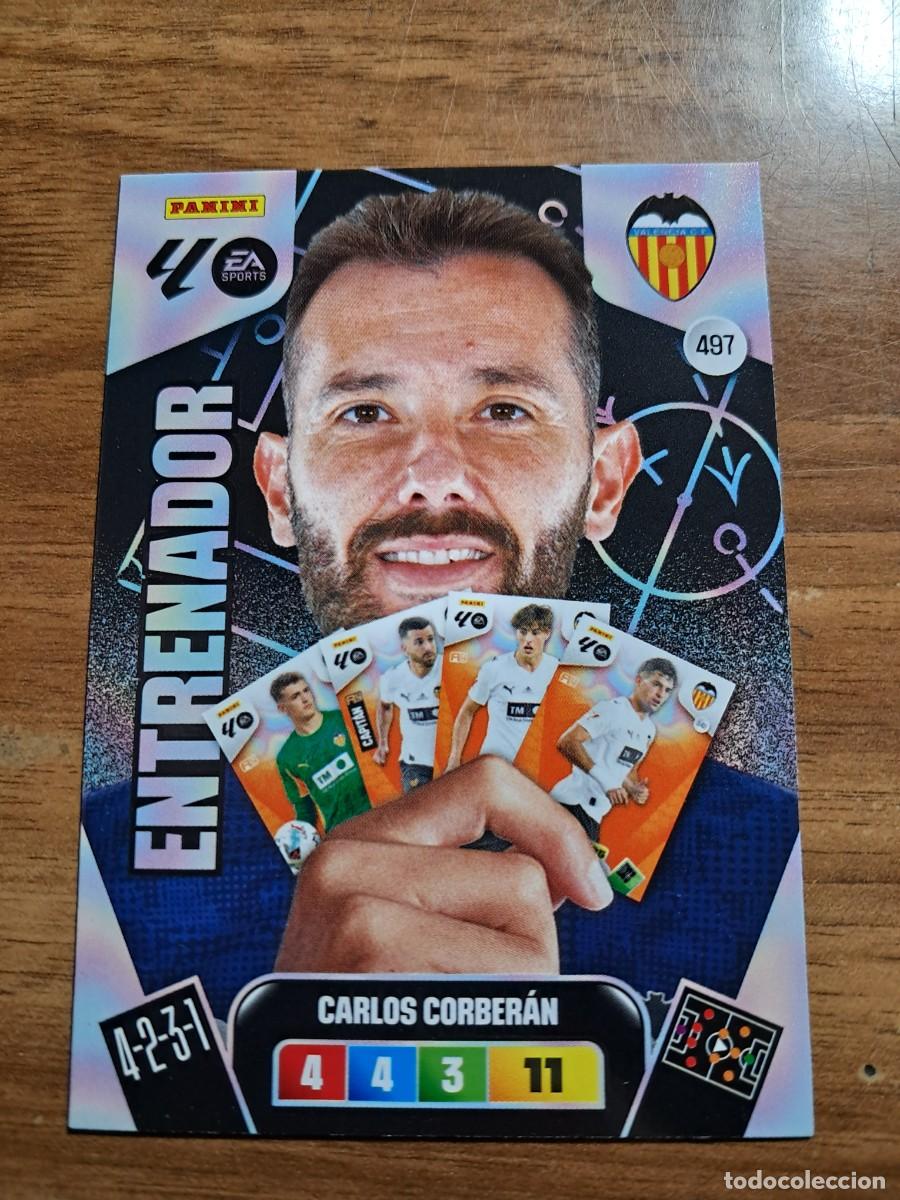 Cromos de F&uacute;tbol: CROMO COLECCIONES ESTE TEMPORADA 25/26: ENTRENADOR CARLOS CORBER&Aacute;N (VALENCIA), N&deg; 497