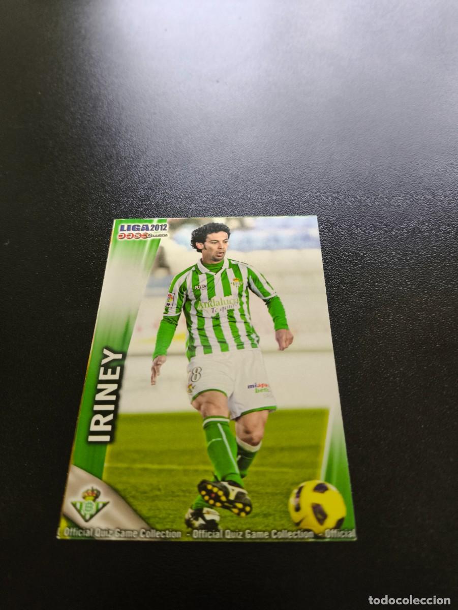 Cromos de F&uacute;tbol: 470 IRINEY REAL BETIS MUNDICROMO LIGA 2011 2012 11 12 NO PANINI ESTE MEGACRACKS