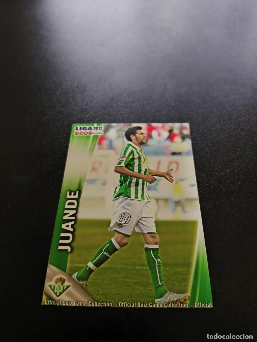 Cromos de F&uacute;tbol: 476 JUANDE BAJA REAL BETIS MUNDICROMO LIGA 2011 2012 11 12 NO PANINI ESTE MEGACRACKS