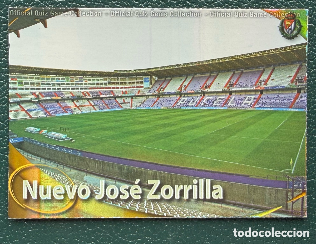 Cartes &agrave; collectionner de Football: 713 ESTADIO NUEVO JOSE ZORRILLA BRILLO RAYAS REAL VALLADOLID FICHAS ALBUM MUNDICROMO 2010 2011 10 11