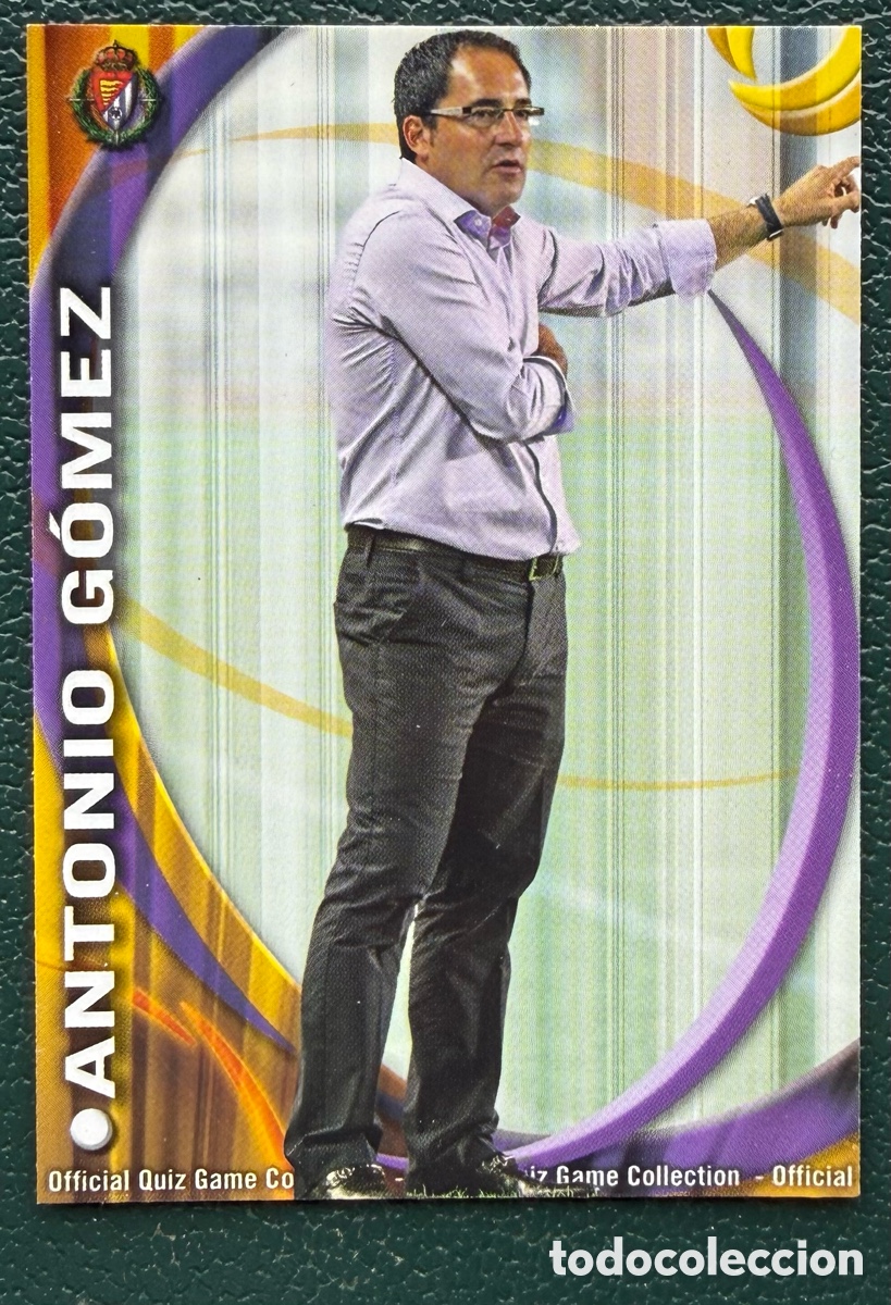 Cartes &agrave; collectionner de Football: 714 ANTONIO GOMEZ REAL VALLADOLID FICHAS ALBUM MUNDICROMO 2010 2011 10 11