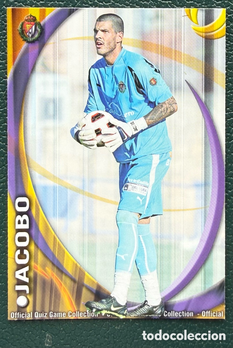 Cartes &agrave; collectionner de Football: 715 JACOBO REAL VALLADOLID FICHAS ALBUM MUNDICROMO 2010 2011 10 11