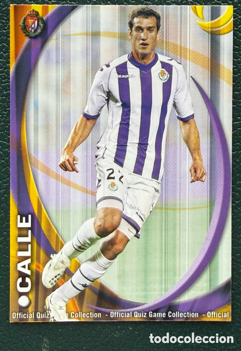 Fu&szlig;ball-Sticker: 729 CALLE REAL VALLADOLID FICHAS ALBUM MUNDICROMO 2010 2011 10 11