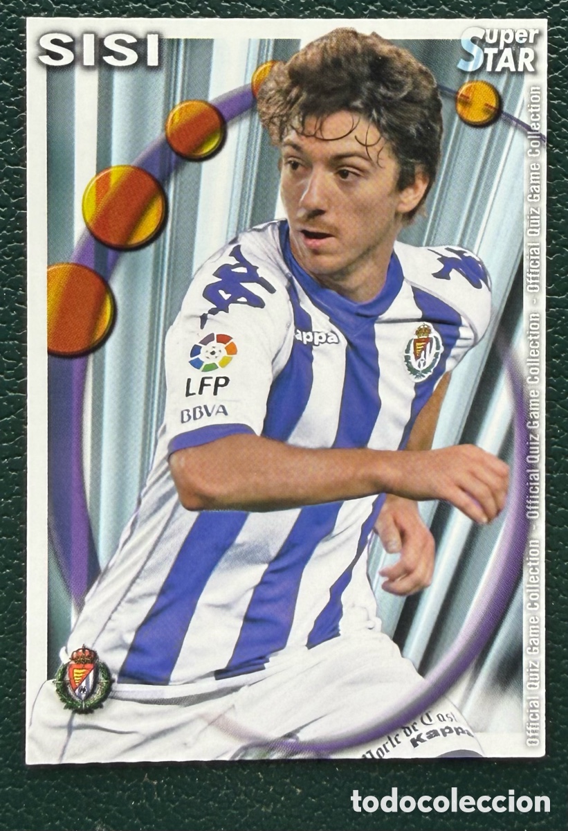 Fu&szlig;ball-Sticker: 732 SISI SUPERSTAR MATE REAL VALLADOLID FICHAS ALBUM MUNDICROMO 2010 2011 10 11