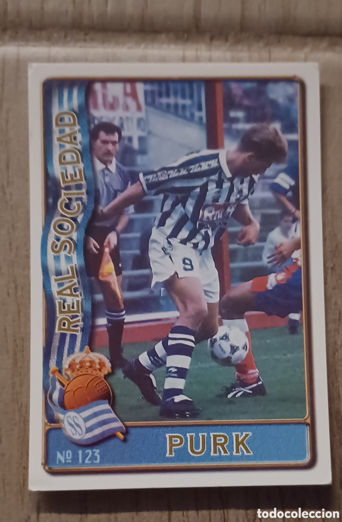 Cromos de F&uacute;tbol: CROMO PURK N 123 BAJA REAL SOCIEDAD MUNDICROMO LAS FICHAS DE LA LIGA 96 97 CART&Oacute;N NUEVO