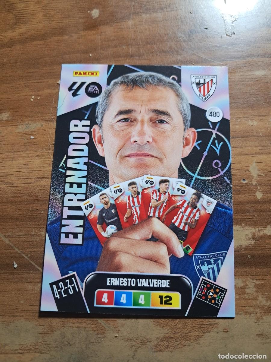 Fu&szlig;ball-Sticker: CARD ADRENALYN XL TEMPORADA 25/26: ENTRENADOR ERNESTO VALVERDE (BILBAO), N&deg; 480