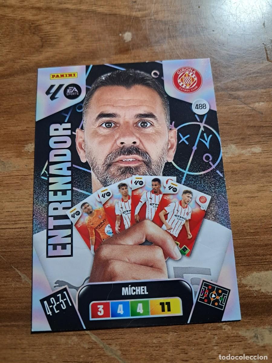 Fu&szlig;ball-Sticker: CARD ADRENALYN XL TEMPORADA 25/26: ENTRENADOR MICJEL (GIRONA), N&deg; 488