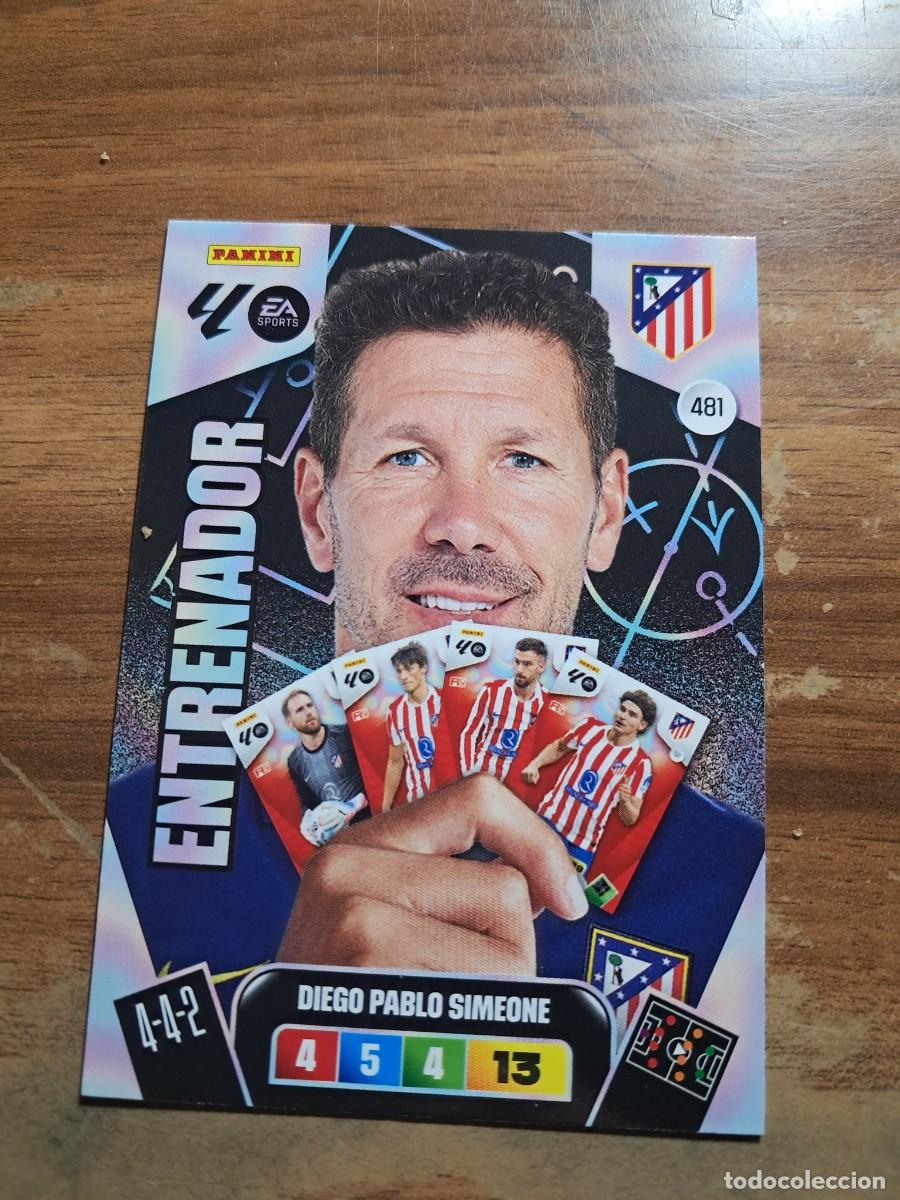 Cromos de F&uacute;tbol: CROMO COLECCIONES ESTE TEMPORADA 25/26: ENTRENADOR DIEGO PABLO SIMEONE (AT. MADRID), N&deg; 481