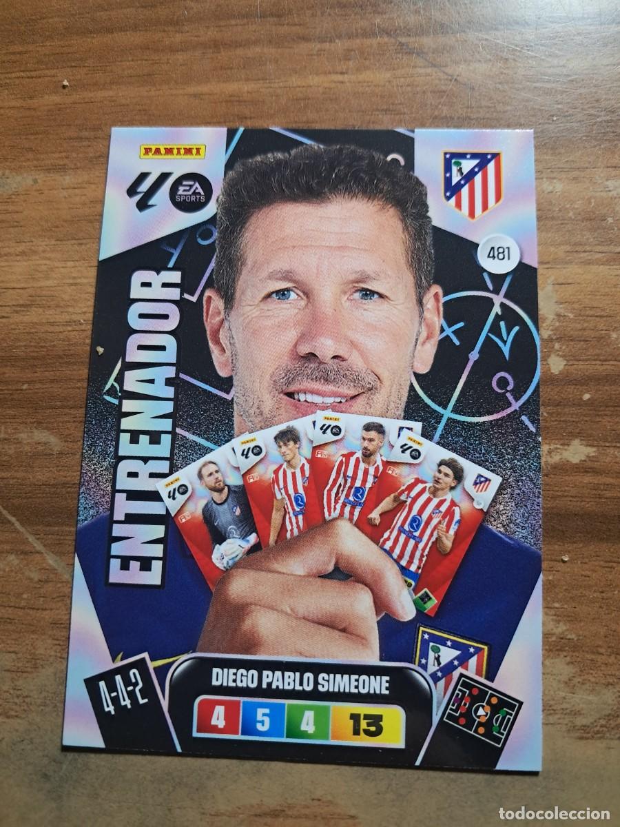 Cromos de F&uacute;tbol: CROMO COLECCIONES ESTE TEMPORADA 25/26: ENTRENADOR DIEGO PABLO SIMEONE (AT. MADRID), N&deg; 481