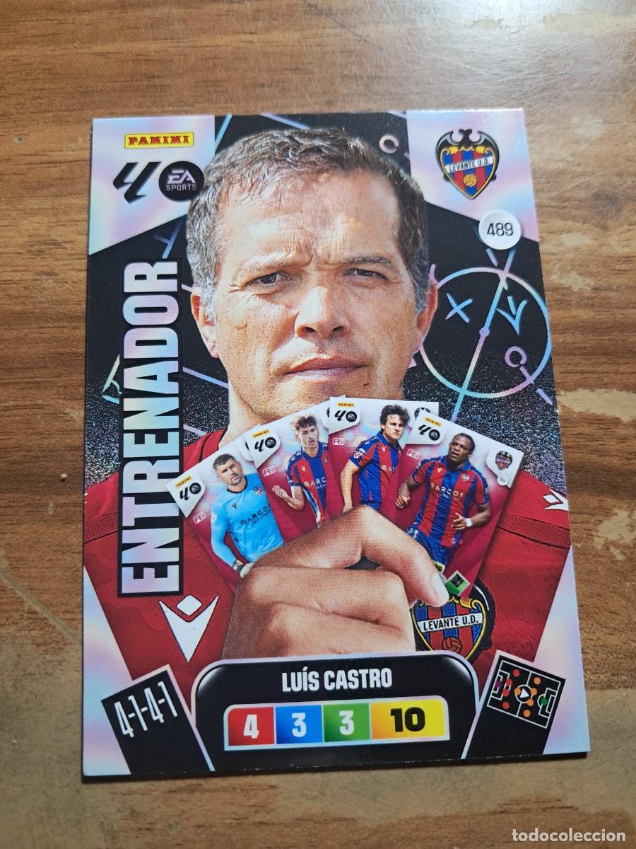 Cromos de F&uacute;tbol: CROMO COLECCIONES ESTE TEMPORADA 25/26: ENTRENADOR LUIS CASTRO (LEVANTE), N&deg; 489