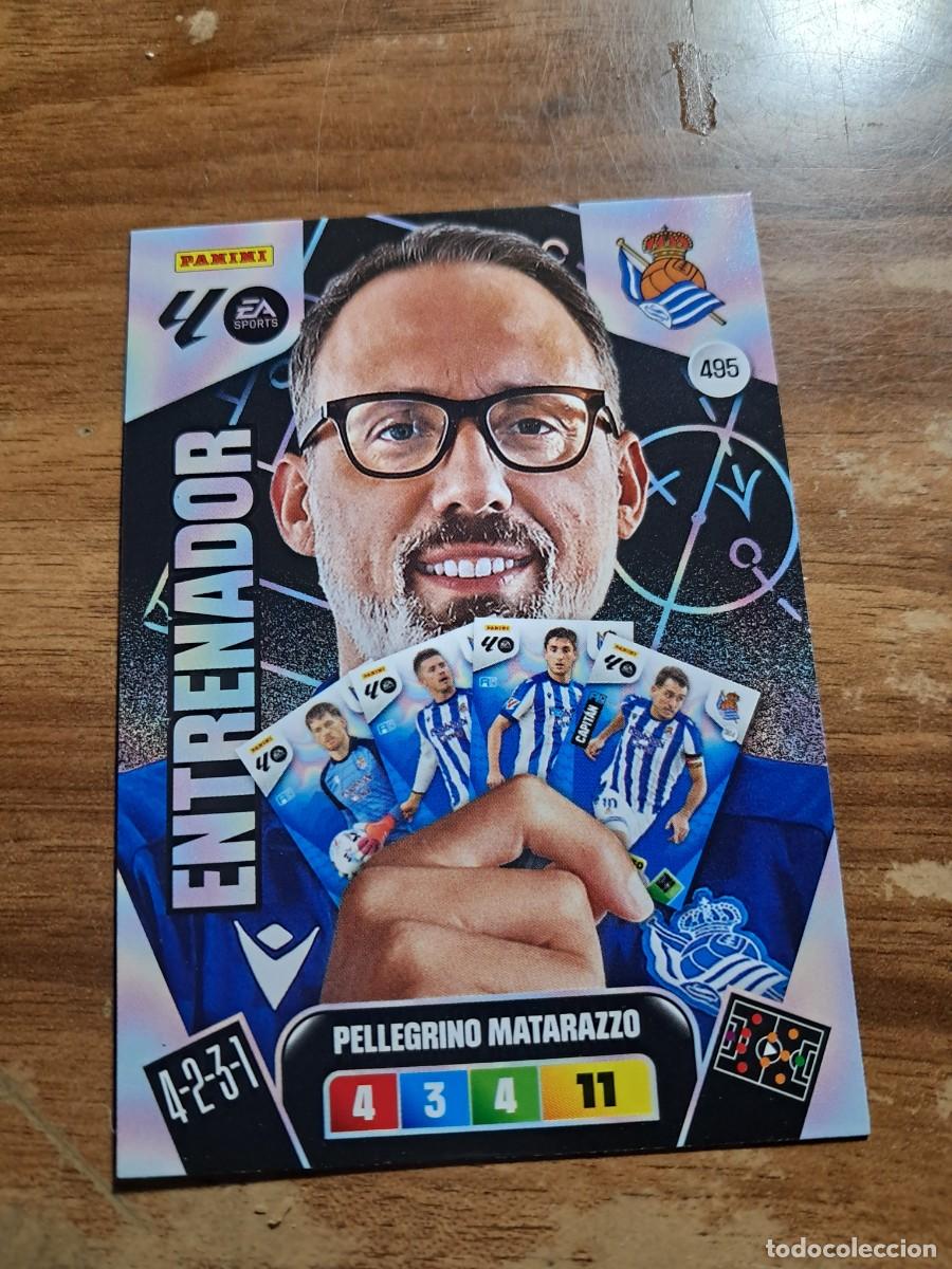 Cromos de F&uacute;tbol: CROMO COLECCIONES ESTE TEMPORADA 25/26: ENTRENADOR PELEGRINO MATARAZZO (REAL SOCIEDAD), N&deg; 495