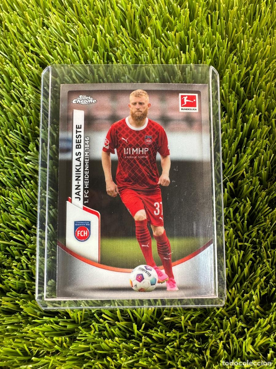 Cromos de F&uacute;tbol: N&ordm; 43 Jan-Niklas Beste FC Heidenheim Topps Bundesliga Chrome 23 24