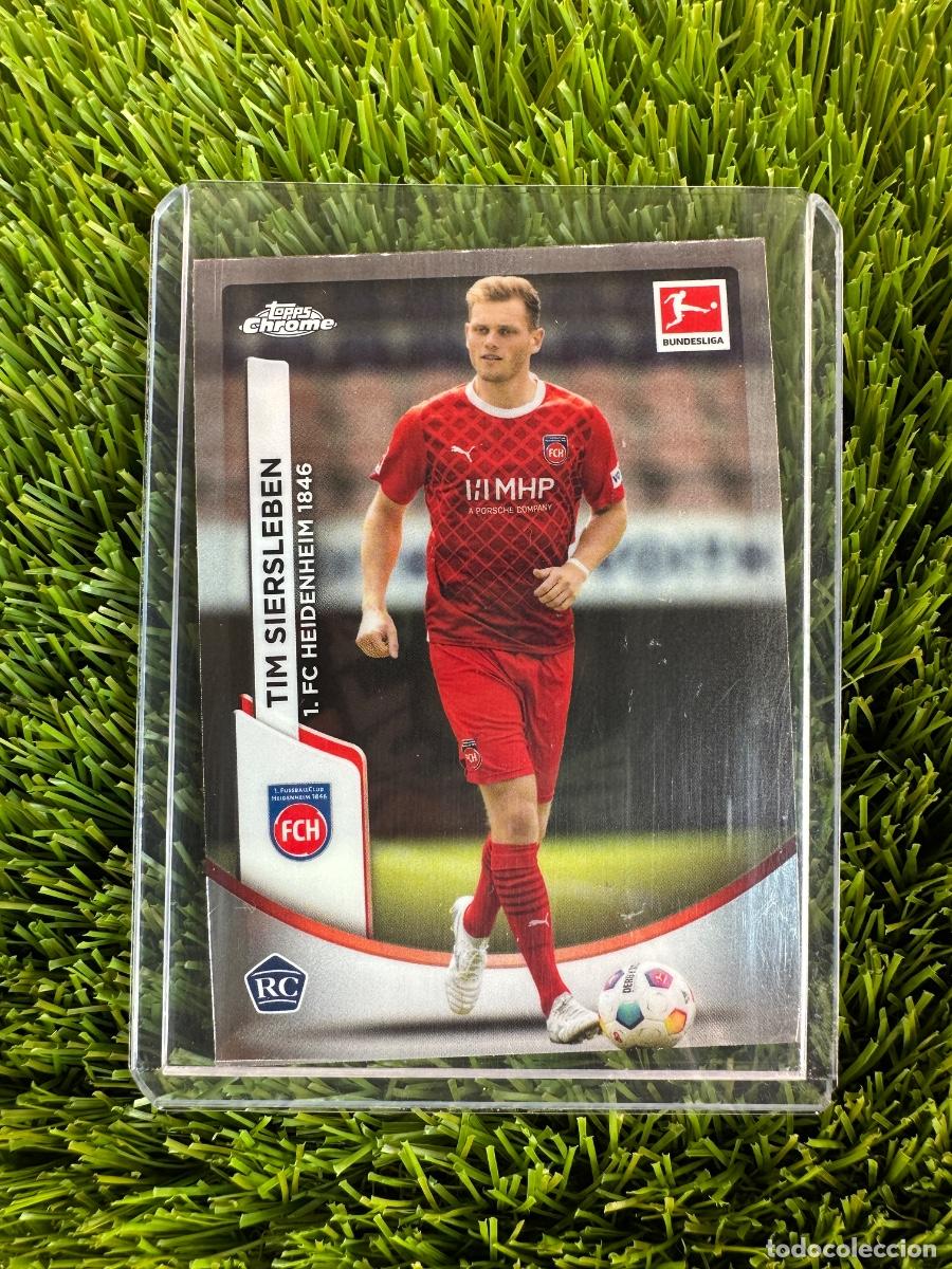 Cromos de F&uacute;tbol: N&ordm; 44 Tim Siersleben Rookie Card FC Heidenheim Topps Bundesliga Chrome 23 24