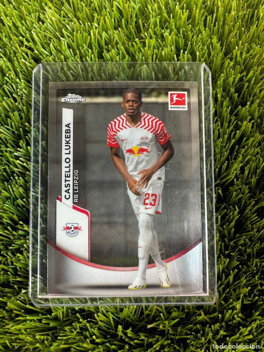 Cromos de F&uacute;tbol: N&ordm; 59 Castello Lukeba RB Leipzig Topps Bundesliga Chrome 23 24