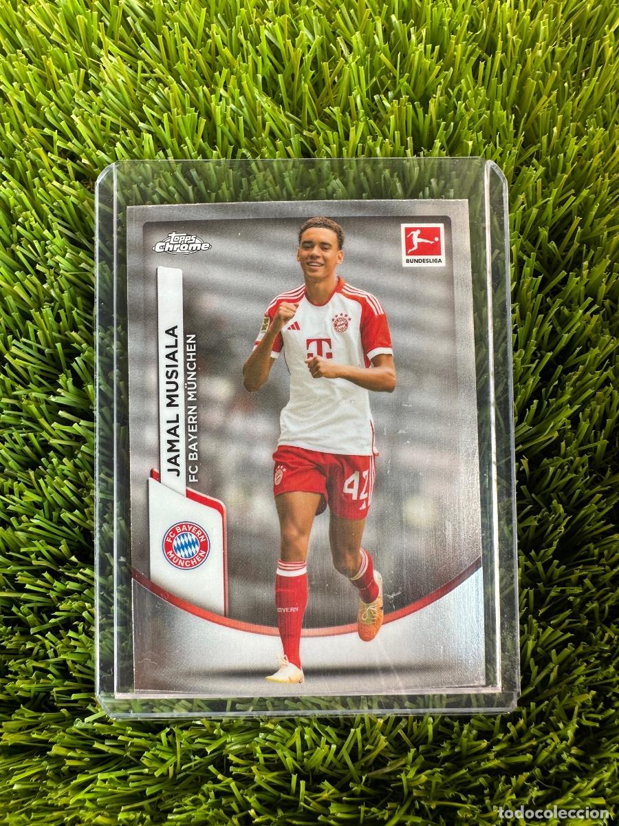 Cromos de F&uacute;tbol: N&ordm; 83 Jamal Musiala Bayern de Munich Topps Bundesliga Chrome 23 24