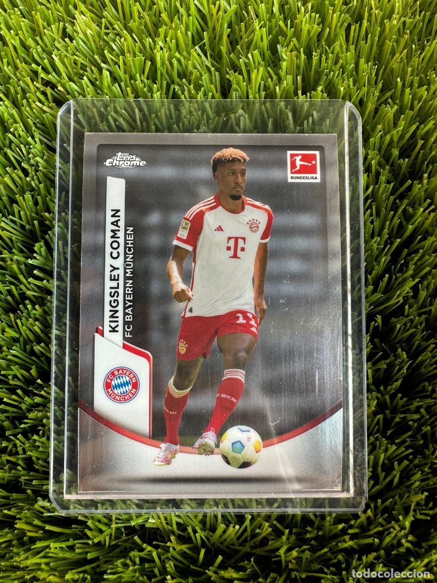 Cromos de F&uacute;tbol: N&ordm; 87 Kingsley Coman Bayern de Munich Topps Bundesliga Chrome 23 24