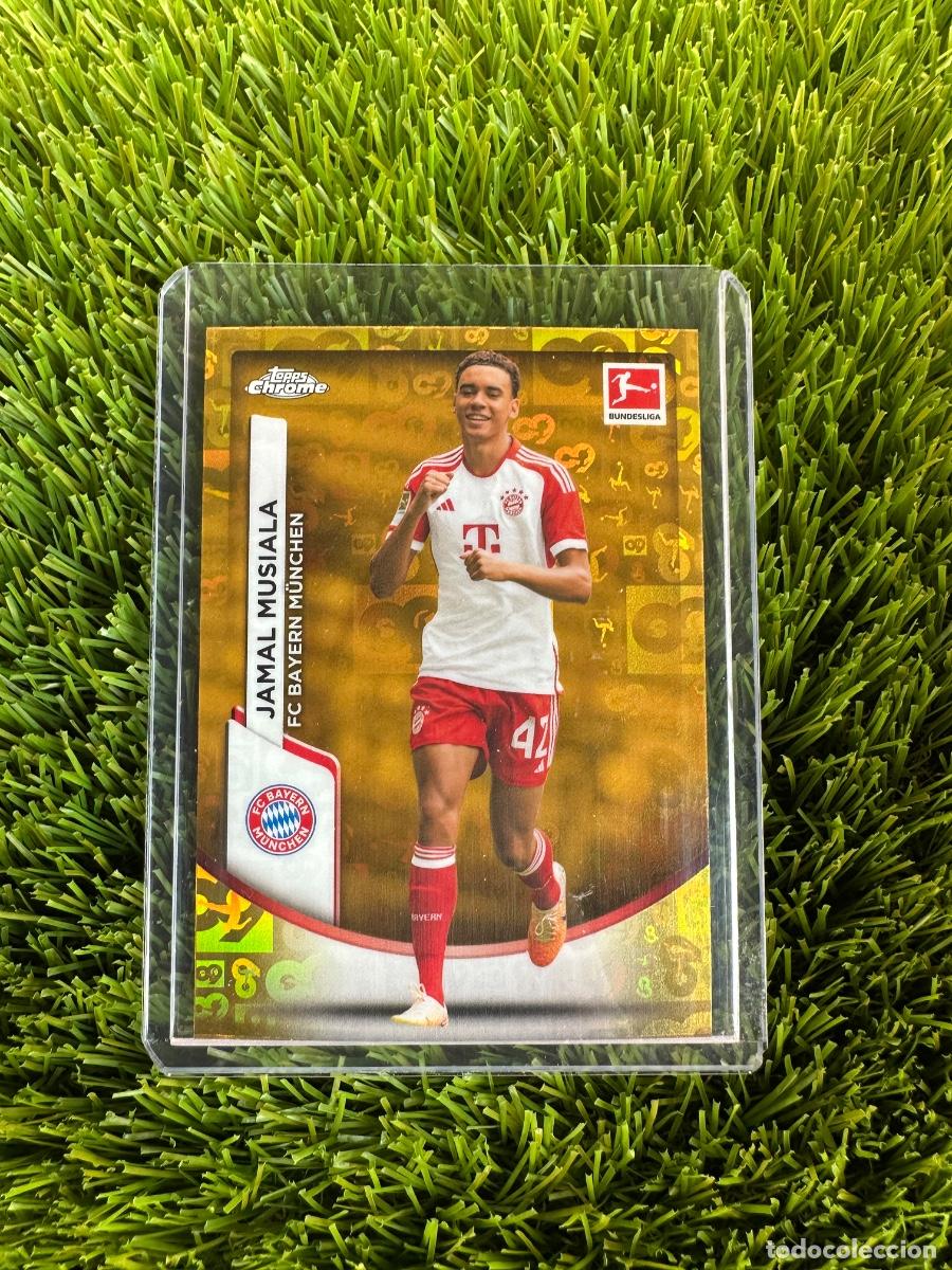 Cromos de F&uacute;tbol: N&ordm; 83 Jamal Musiala Gold Bundesliga 60 Years Bayern de Munich Topps Bundesliga Chrome 23 24