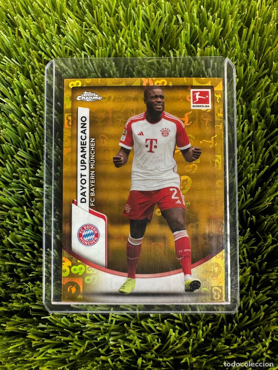 Cromos de F&uacute;tbol: N&ordm; 86 Dayot Upamecano Gold Bundesliga 60 Years Bayern de Munich Topps Bundesliga Chrome 23 24
