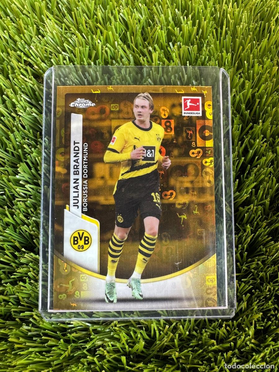 Cromos de F&uacute;tbol: N&ordm; 26 Julian Brandt Gold Bundesliga 60 Years Borussia de Dortmund Topps Bundesliga Chrome 23 24