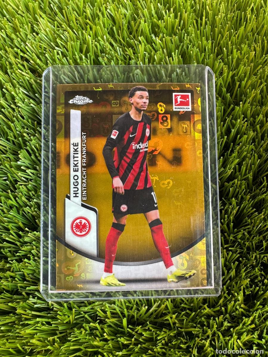 Cromos de F&uacute;tbol: N&ordm; 34 Hugo Ekitike Gold Bundesliga 60 Years Eintracht Frankfurt Topps Bundesliga Chrome 23 24