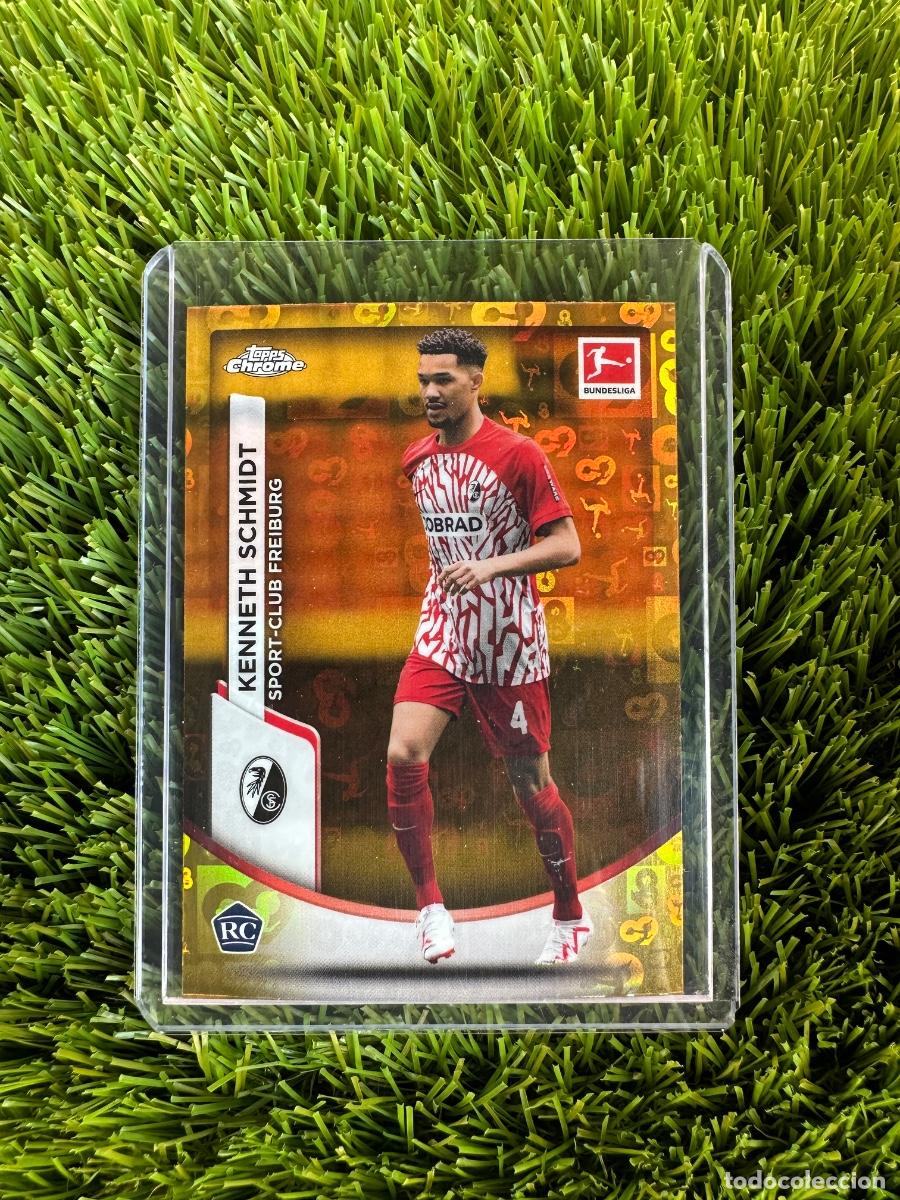 Cromos de F&uacute;tbol: N&ordm; 38 Kenneth Schmidt Gold Bundesliga 60 Years SC Friburgo Topps Bundesliga Chrome 23 24