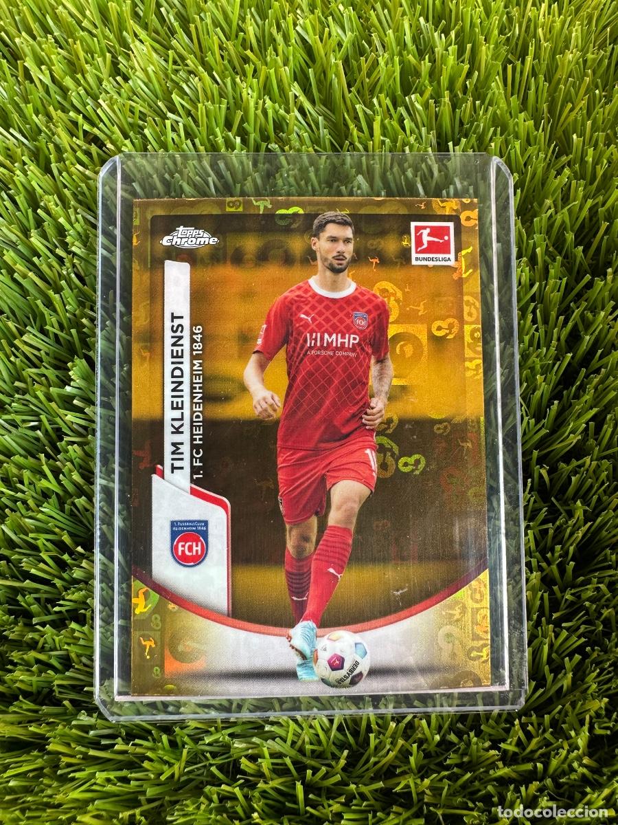 Cromos de F&uacute;tbol: N&ordm; 41 Tim Kleindienst Gold Bundesliga 60 Years FC Heidenheim Topps Bundesliga Chrome 23 24