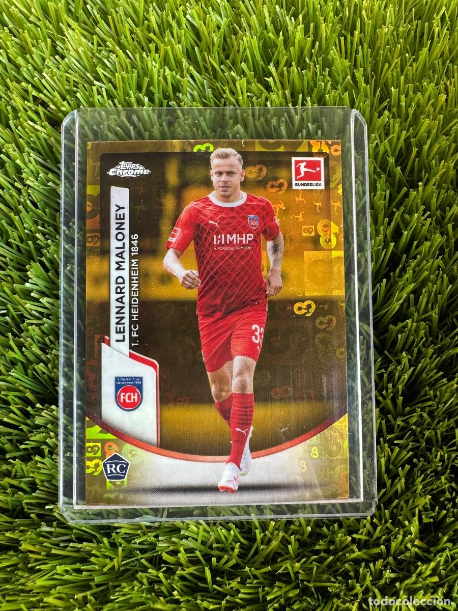 Cromos de F&uacute;tbol: N&ordm; 42 Lennard Maloney Gold Bundesliga 60 Years FC Heidenheim Topps Bundesliga Chrome 23 24