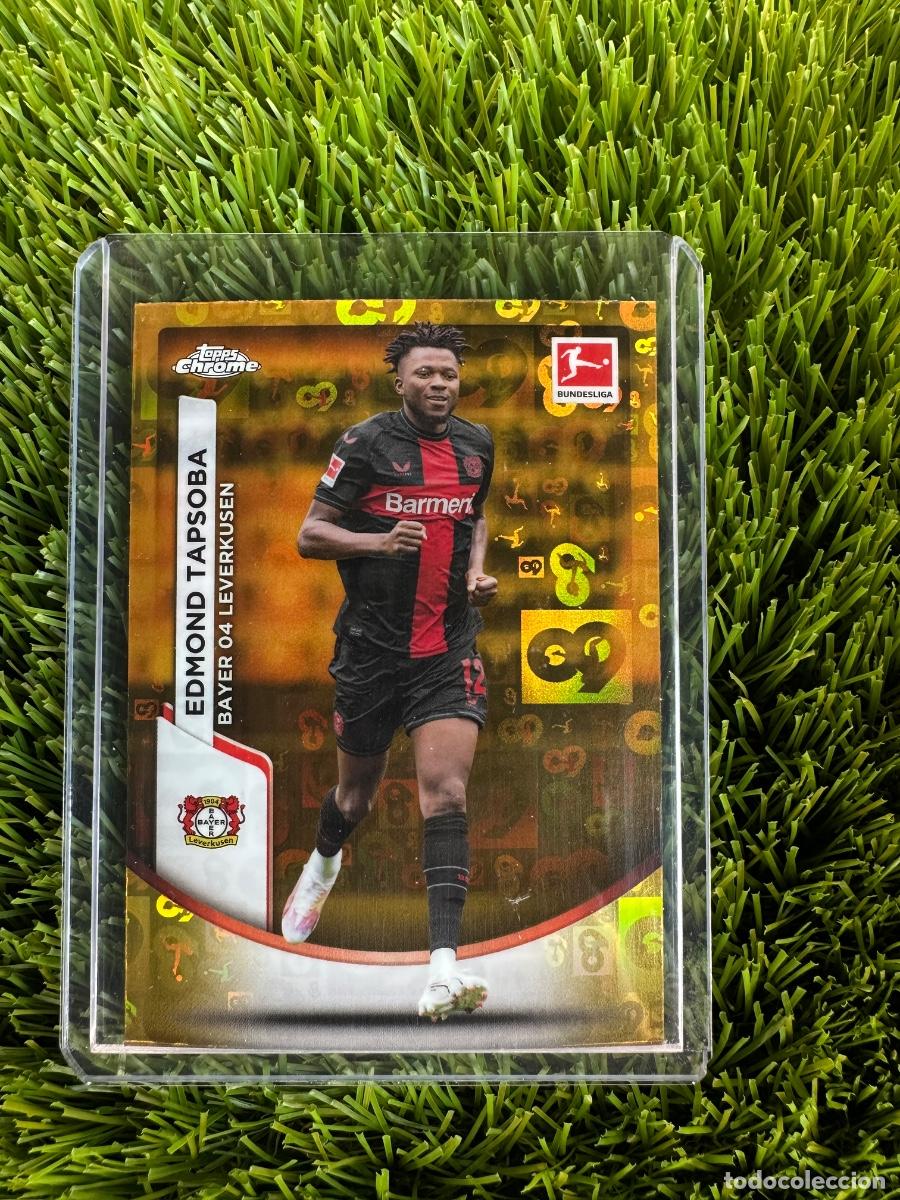Cromos de F&uacute;tbol: N&ordm; 64 Edmond Tapsoba Gold Bundesliga 60 Years Bayer Leverkusen Topps Bundesliga Chrome 23 24