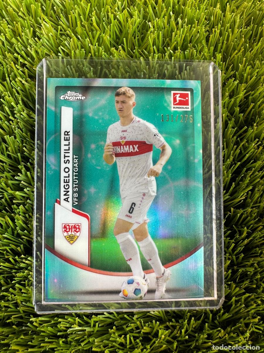 Cromos de F&uacute;tbol: N&ordm; 90 Angelo Stiller Numerado 131/275 VFB Stuttgart Topps Bundesliga Chrome 23 24