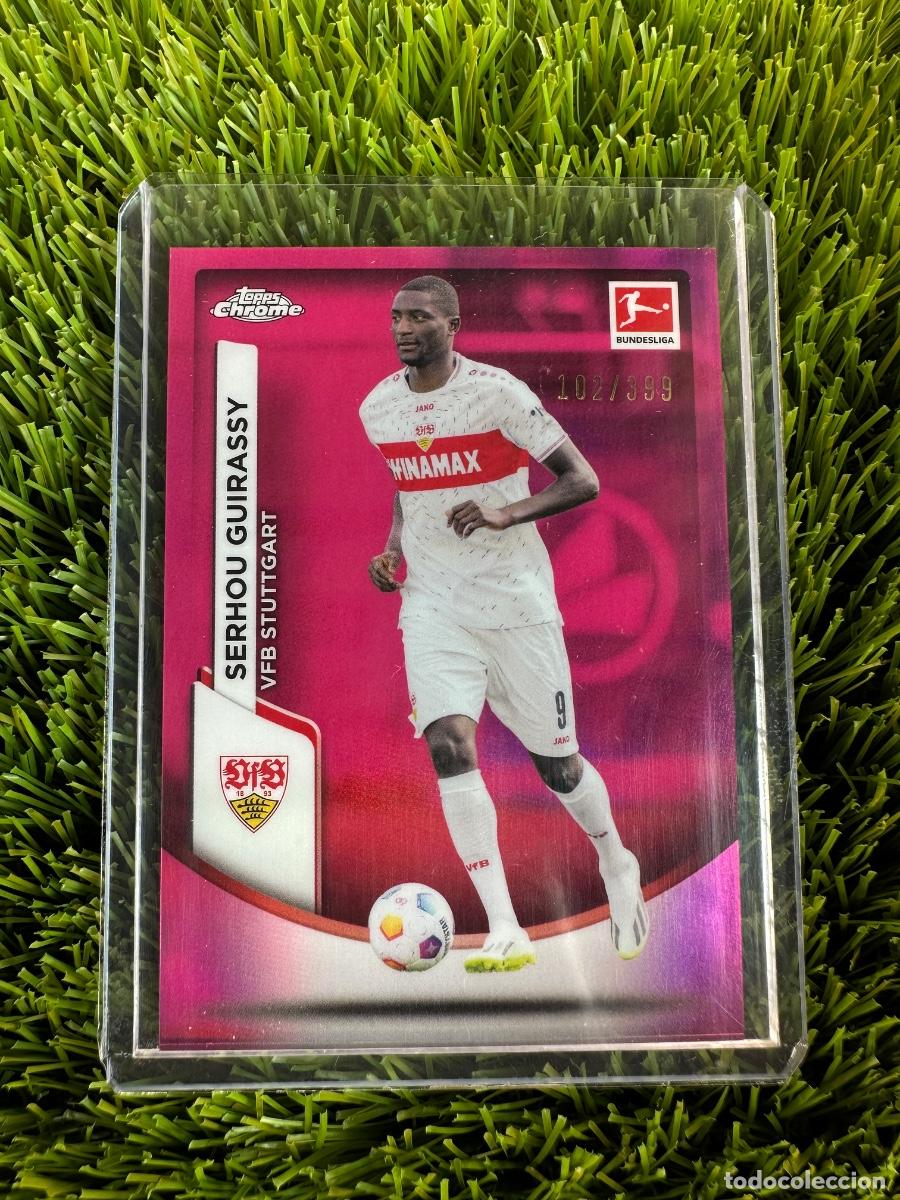 Cromos de F&uacute;tbol: N&ordm; 93 Serhou Guirassy Numerado 102/399 VFB Stuttgart Topps Bundesliga Chrome 23 24