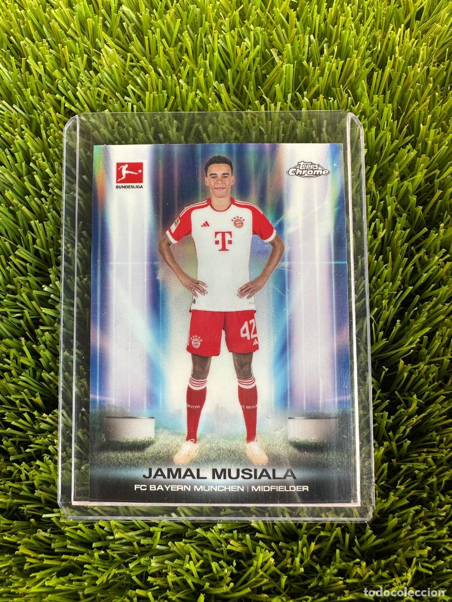 Cromos de F&uacute;tbol: N&ordm; UB-9 Jamal Musiala Ultrabeam Bayern de Munich Topps Bundesliga Chrome 23 24