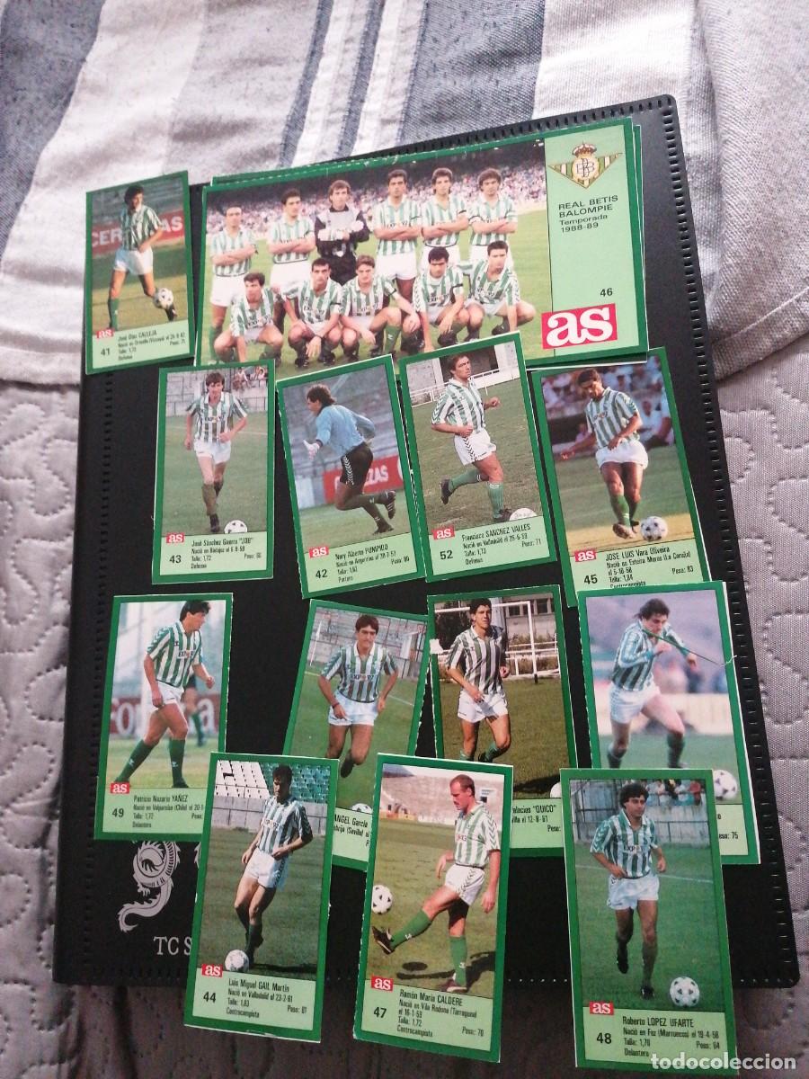 Cromos de F&uacute;tbol: Real betis as 1988-1989 completo