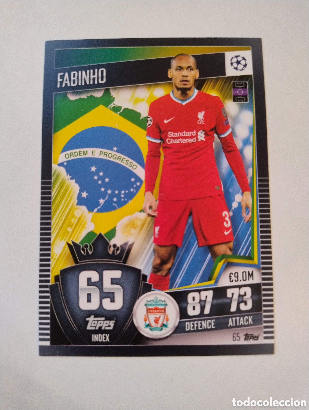 Cromos de F&uacute;tbol: 65 - Fabinho - Liverpool - Topps Match Attax 101 2020 - 2021