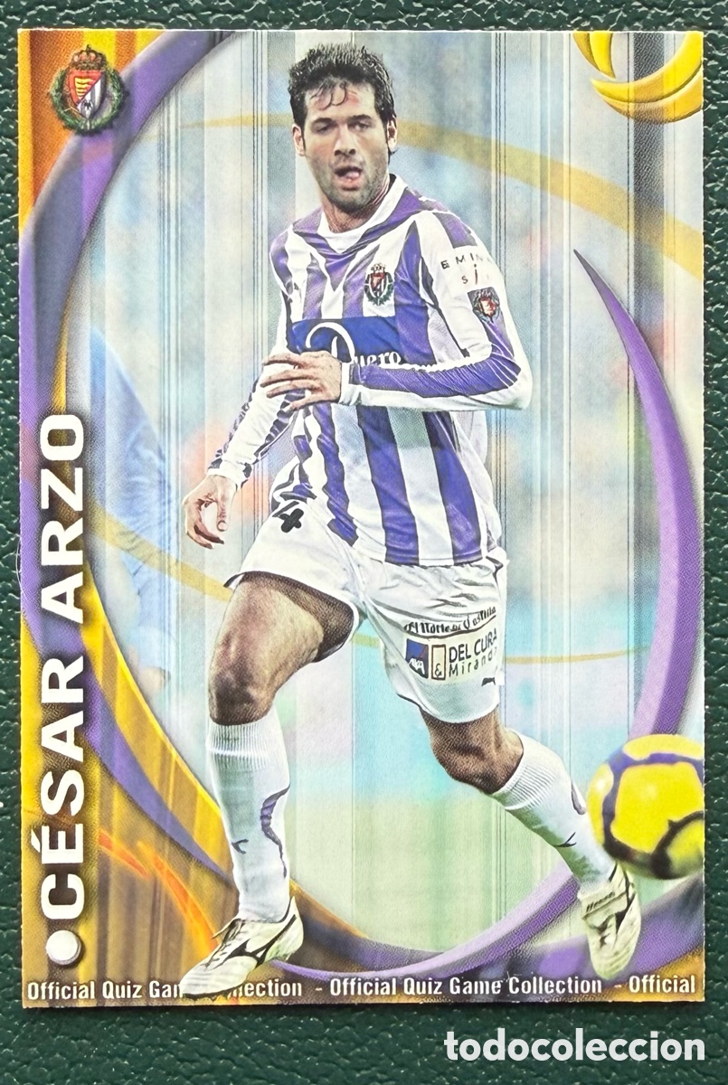 Cromos de Futebol: 717 CESAR ARZO REAL VALLADOLID FICHAS ALBUM MUNDICROMO 2010 2011 10 11