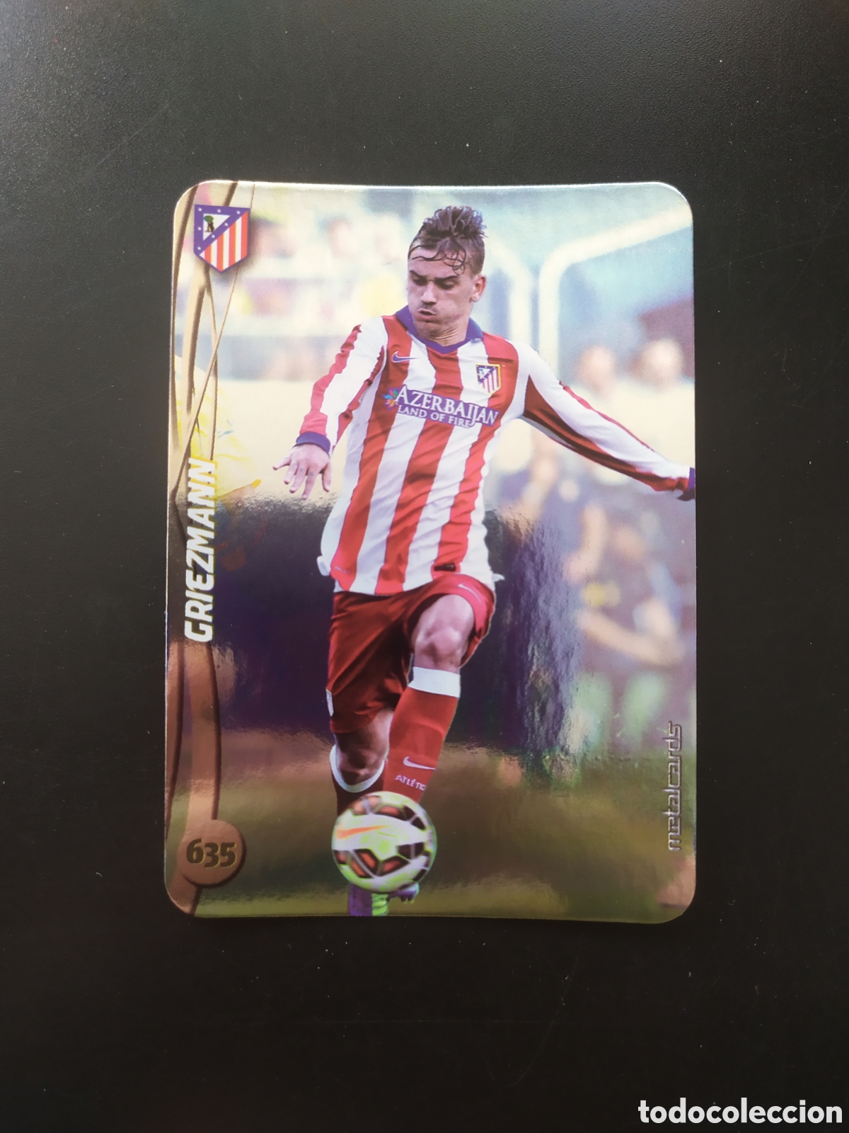 Fu&szlig;ball-Sticker: Mundicromo fichas Liga 2014 2015 14 15 Griezmann top brillo liso n&deg; 635 Atl&eacute;tico Madrid