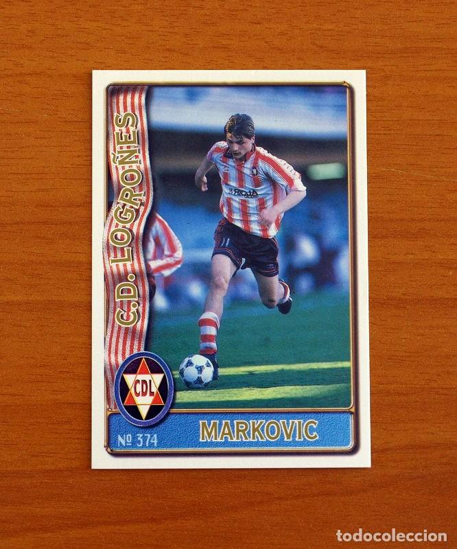 Cromos de F&uacute;tbol: Logro&ntilde;&eacute;s -N&ordm; 374 Markovic -Mundicromo Las Fichas de la Liga de F&uacute;tbol 1996-1997-96-97