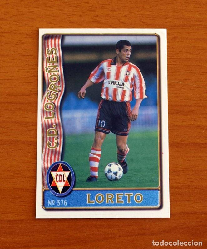 Cromos de F&uacute;tbol: Logro&ntilde;&eacute;s -N&ordm; 376 Loreto -Mundicromo Las Fichas de la Liga de F&uacute;tbol 1996-1997-96-97
