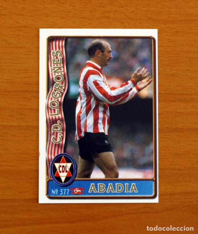 Cromos de F&uacute;tbol: Logro&ntilde;&eacute;s -N&ordm; 377 Abadia -&Uacute;ltima Hora -Mundicromo Las Fichas de la Liga de F&uacute;tbol 1996-1997-96-97