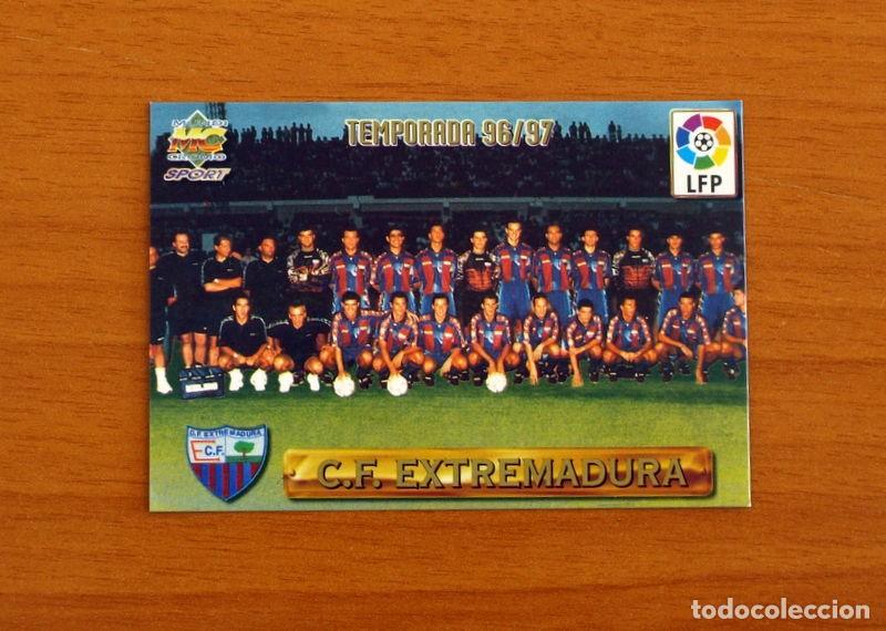 Cromos de F&uacute;tbol: Extremadura -N&ordm; 379 Plantilla-Equipo -Mundicromo Las Fichas de la Liga de F&uacute;tbol 1996-1997-96-97